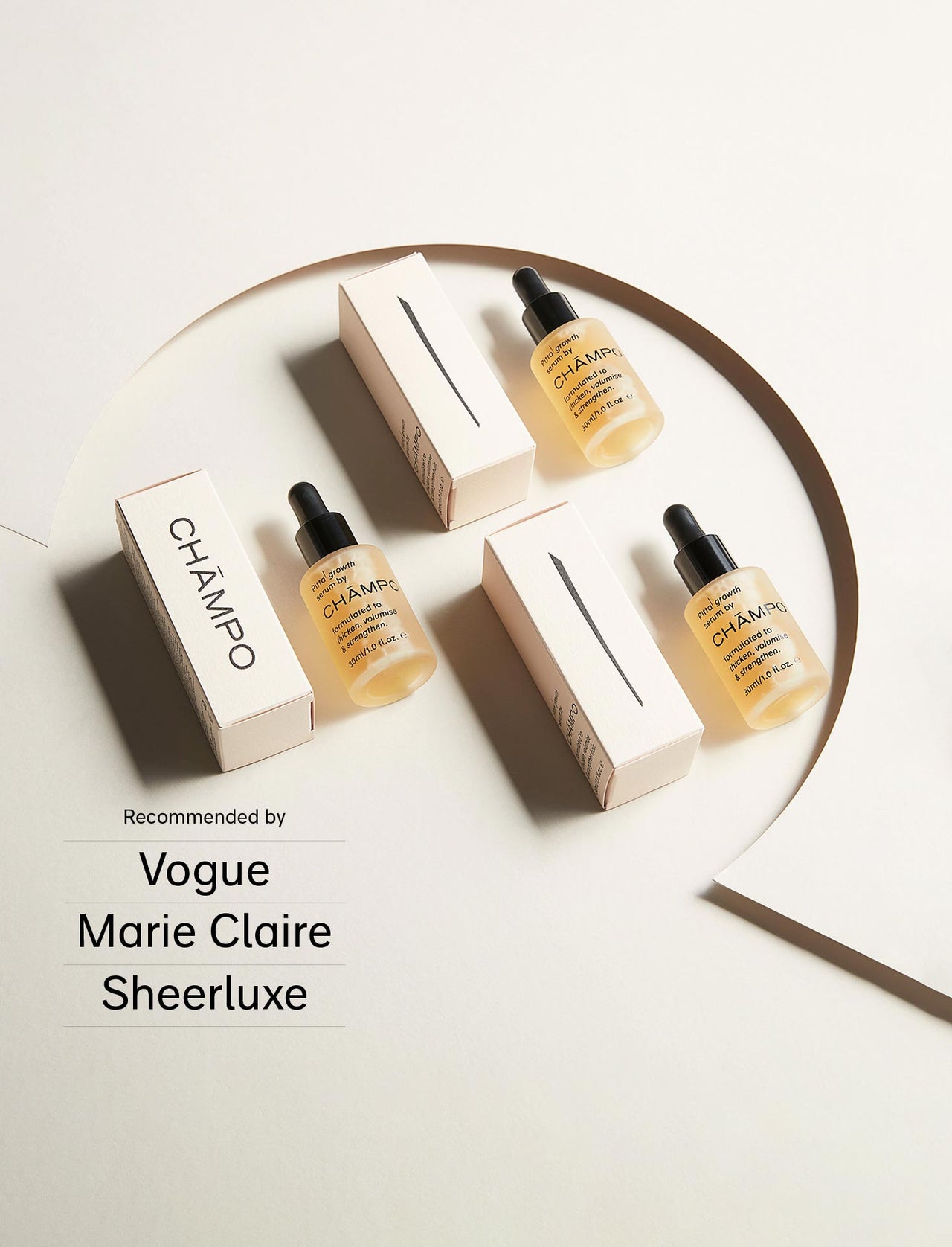 trio de sérums de croissance