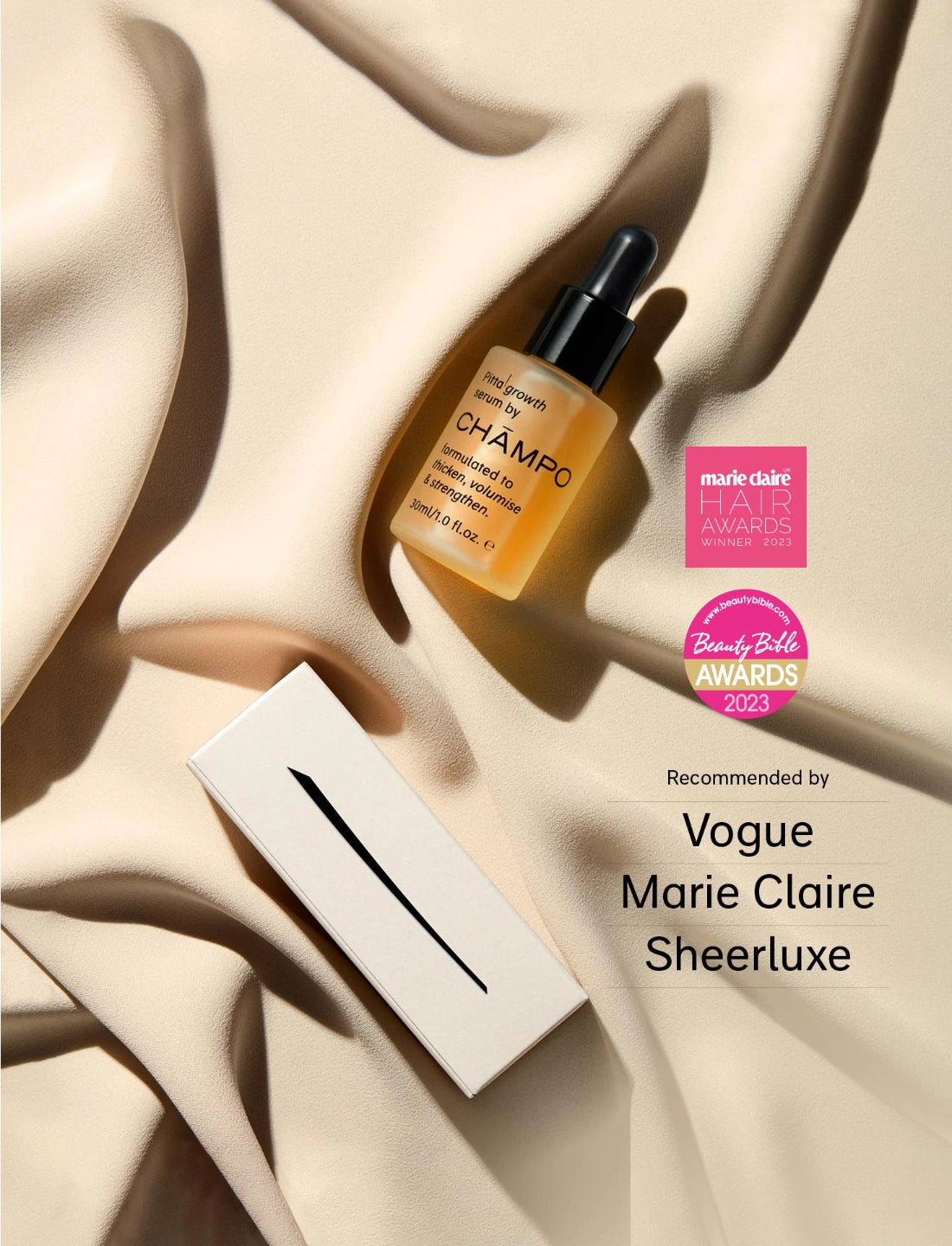 Golden Ticket Surprise - Discover Personalized Haircare Results with Champo Haircare 1 growth serum